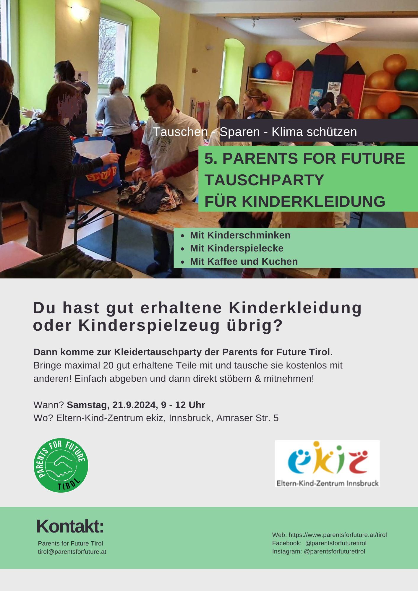 Read more about the article 5. Parents For Future Tauschparty für Kinderkleidung